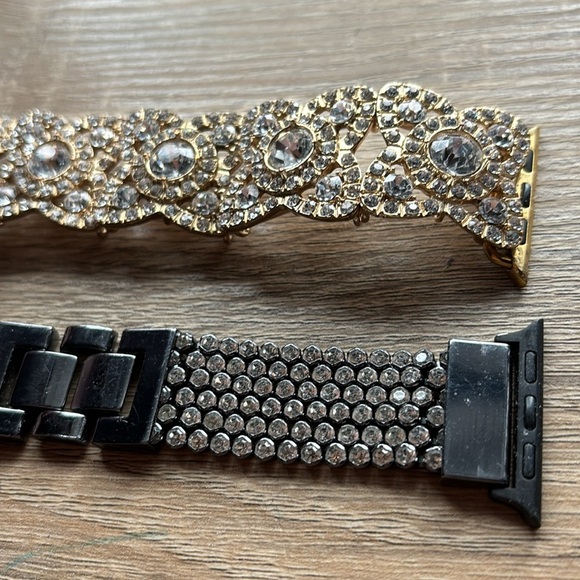 Apple Watch Gold and Silver Rhinestones Band